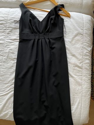 Vestido Laurel Negro Talla 38