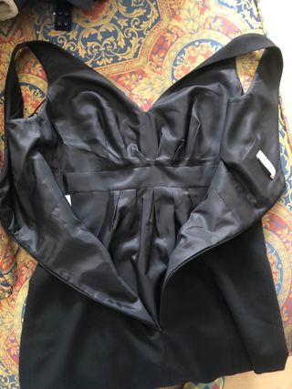 Vestido Laurel Negro Talla 38