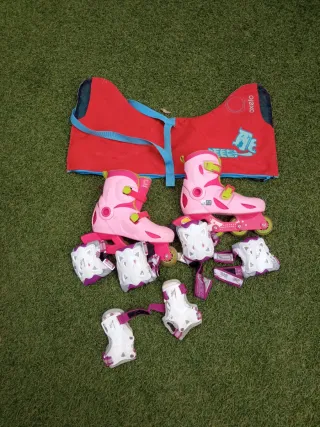 Patines Oxelo Talla 34-36 + Protecciones