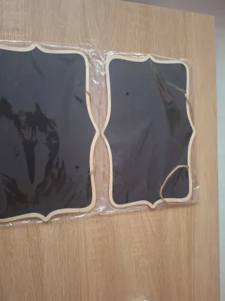 Pizarras de madera con cuerda