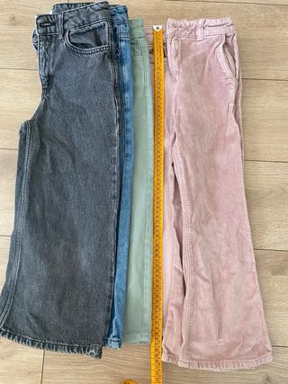Lote 5 pantalones y 2 sudaderas T7/8 años