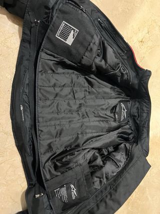 Chaqueta Moto Mujer Alpinestars Negra y Roja