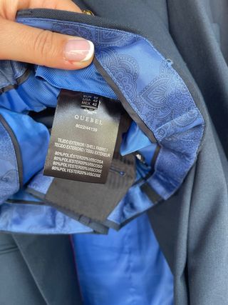 Traje de chaqueta hombre azul marino