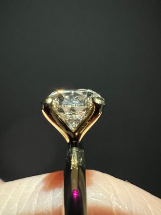 Anillo diamante natural 1.02 ct oro 14k certificad