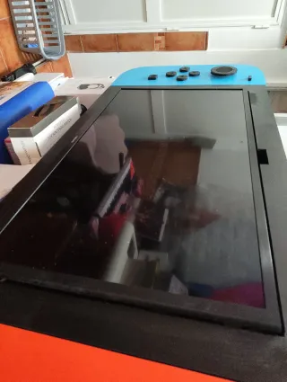 Televisión con un modelo Nintendo Switch