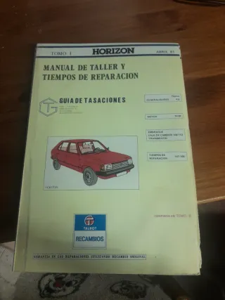 Guía tasaciones - Manual de taller