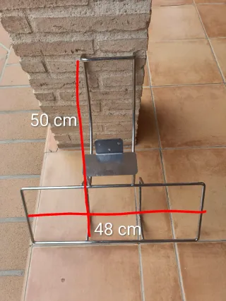Soporte metálico cromado