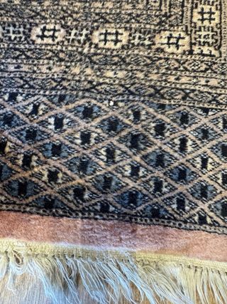 Preziosa moquette di lana rosa e grigia