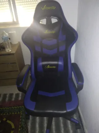 Silla Gamer Vinsetto Azul y Negra