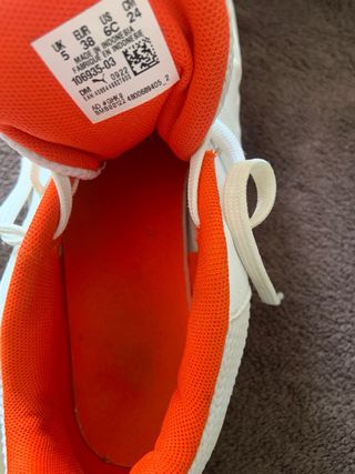 Zapatillas Puma Truco III Blancas Naranja