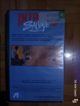 Película VHS Intruso Salvaje (Suspense/Terror)