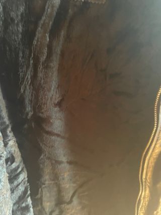 Cazadora Cuero Vintage Negra