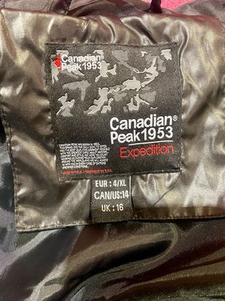 Chaqueta acolchada Canadian Peak negra