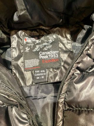 Chaqueta acolchada Canadian Peak negra