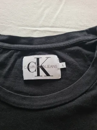 Camiseta Calvin Klein Mujer Talla L Negra