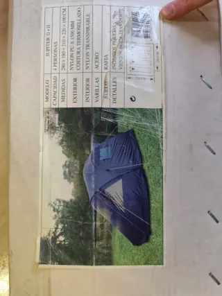 Tienda de campaña JUPITER II+II 4 personas