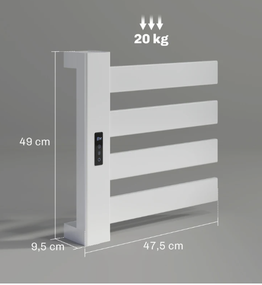 Toallero Eléctrico Baño 4 Barras