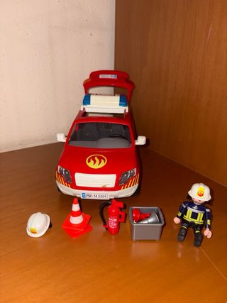 Coche Bomberos Playmobil con Accesorios