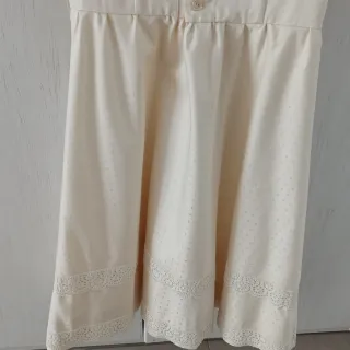 Vestido de ceremonia niña beige