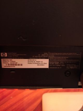 Monitor HP 2009v 20 Negro/Plata