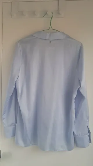 Camisa satinada Pedro del Hierro azul claro