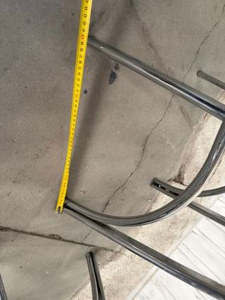 Sgabelli alti in metallo e legno vintage