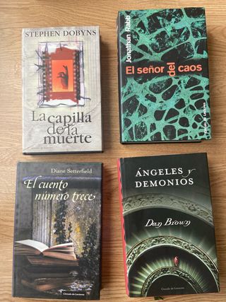 LOTE 4 NOVELAS MISTERIO TAPA DURA