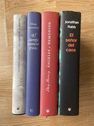 LOTE 4 NOVELAS MISTERIO TAPA DURA
