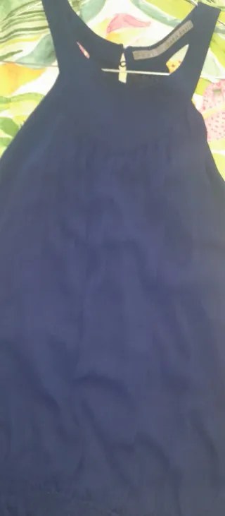 Vestido fiesta Zara azul talla S