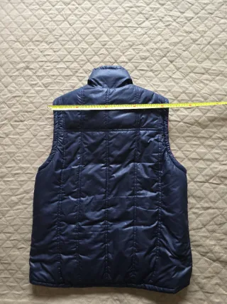 Gilet impermeabile reversibile blu/rosso