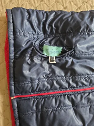 Gilet impermeabile reversibile blu/rosso