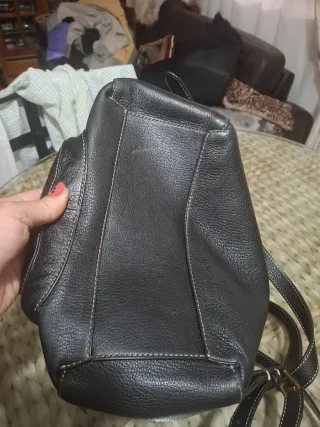 Mochila Ralph Lauren Negra Piel