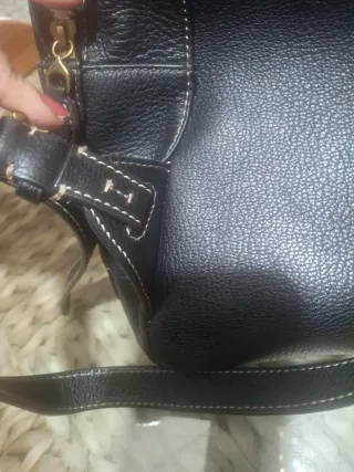 Mochila Ralph Lauren Negra Piel