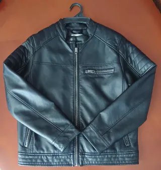 Cazadora de piel para niño