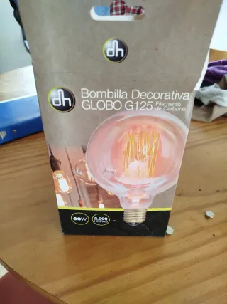 Bombilla Decorativa Globo G125 DH Filamento Carbon