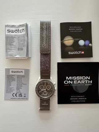 Omega x Swatch MoonSwatch Marrón