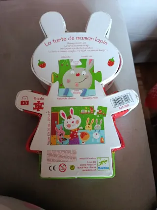 Puzzle Djeco Conejito Fresas 24 Piezas