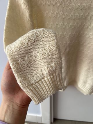 Jersey de punto blanco