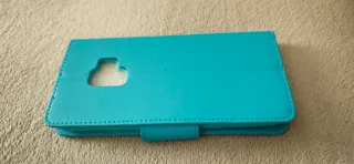 Funda tipo libro Samsung Galaxy S9 azul turquesa