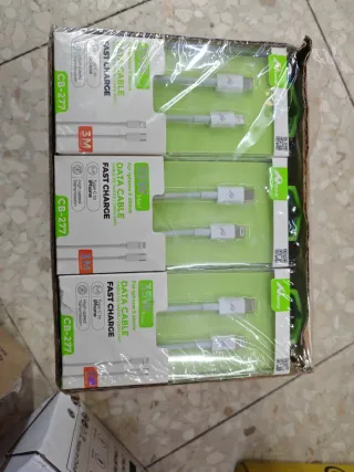 12 uds Cable Carga Rápida TIPO C A IPHONE Aome CB-