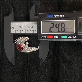 Anillo Plata Granate Natural Dragón