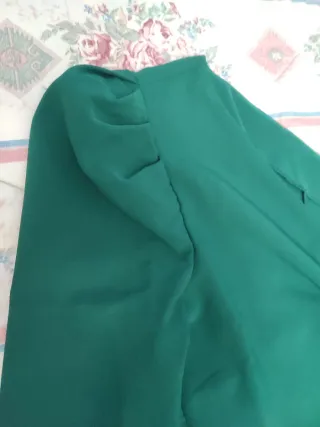 Vestido midi verde fiesta