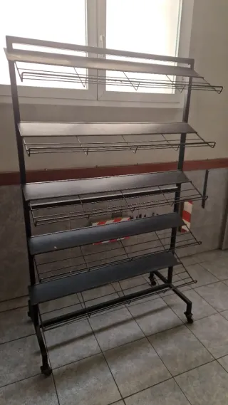 Estantería Zapatero Metálica Negra
