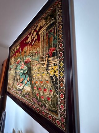 Tapiz Decorativo Vintage Pavos Reales