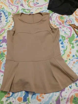 Vestido largo estampado blanco y negro