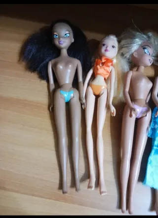 Lotto 7 bambole miste