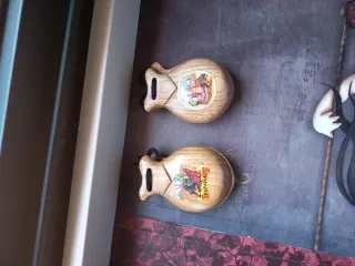 Castañuelas de madera con diseño de España