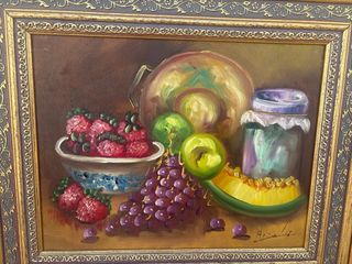 Cuadro al óleo bodegon