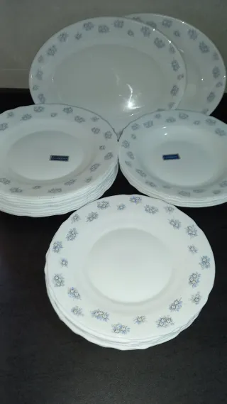 Vajilla Harmonia Vintage Flores Porcelana