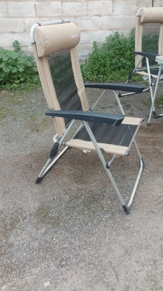 Mesa y 2 Sillas Camping Plegables